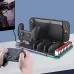SW2139 Multi-functional Cooling & Charging Stand for Switch 2 with Cooling Fan 10 Game Card Slots Offering 9 Adjustable Light Effects