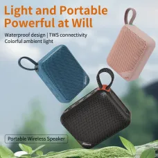 Cyboris T102 Outdoor Portable Bluetooth Speaker 45mm Large Driver 1000mAh Large Battery Support TF Card Playback Hands-Free Calling Portable Speakers
