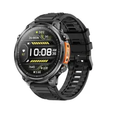 MK100 1.7-inch HD Screen GPS Built-in Flashlight Altitude and Air Pressure 720mAh Massive Battery bluetooth Call Heart Rate Blood Oxygen Monitor Sleep Monitoring Multi-sport Modes 1ATM Waterproof Smart Watch