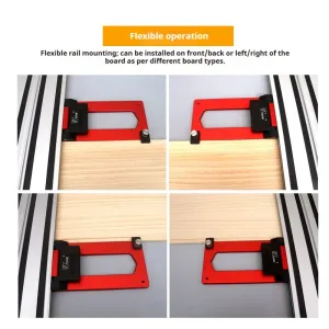 Wnew Precision Track Saw Guide Rail Square for Quick Woodworking Cuts for Festool Rail