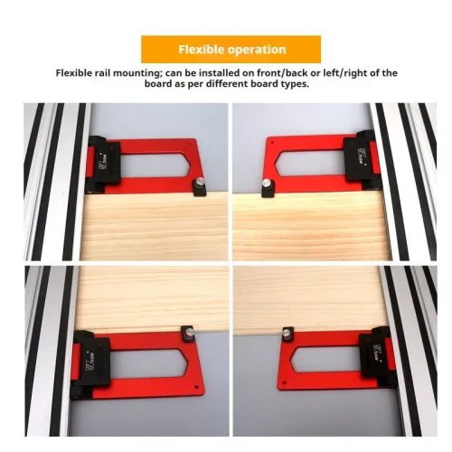 Wnew Precision Track Saw Guide Rail Square for Quick Woodworking Cuts for Festool Rail
