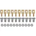 50PCS 2.1mm Adjustable Pushrod Connectors Linkage Stoppers For RC Airplane