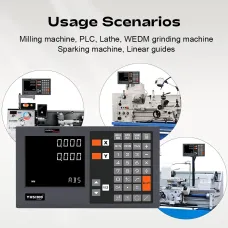 YH200 Digital Display KA300 Grating Ruler Suite High Precision NSK Bearings Compatible Milling Machine Lathe WEDM Sparking Machine Linear Guide Three Meter Cable Included