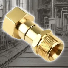 360 Degree M22 Pressure Washer Attachment Reliable Brass Swivel Connector for High Pressure Hose Anti Kink Tool