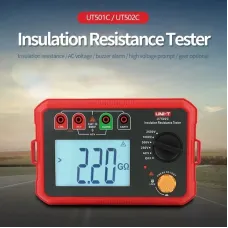 UNI-T Digital Megohmmeter UT502C 2500V Insulation Resistance Tester Ommeter Megometer Ground Meter Backlight Auto Range