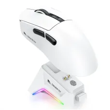 Smailwolf M6 Wireless bluetooth Mouse Tri-mode Gaming PAW3311 Sensor Mice 57g Lightweight Digital Display 1KHz Return Rate Magnetic Charging for Computer Laptop Gamer Mice with RGB Charging Dock