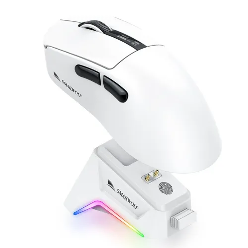 Smailwolf M6 Wireless bluetooth Mouse Tri-mode Gaming PAW3311 Sensor Mice 57g Lightweight Digital Display 1KHz Return Rate Magnetic Charging for Computer Laptop Gamer Mice with RGB Charging Dock