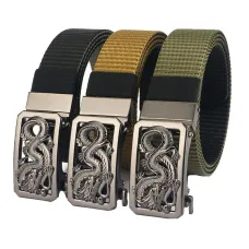 ENNI125cm Metal Buckle Tactical Belt Nylon Army Military Outdoor Casual Belt for Men Women