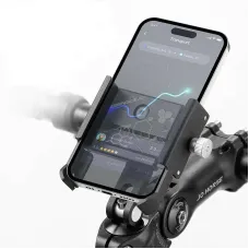 Bike Holder Aluminum Alloy 360 Adjustable Sturdy Anti-fall 0.2kg Lightweight Handlebar Holder for Motorcycle Bicycle Scooter Bracket