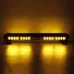 12V 24" 46LED Car Roof Double Side Emergency Strobe Flash Light Lamp Bar Amber For Car Truck Boat