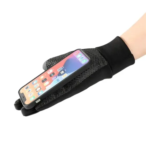 XANEWinter Waterproof Cycling Gloves Outdoor Sports Running Motorcycle Ski TouchScreen Fleece Gloves Non-slip Warm Full Finger for Riding Climbing Skiing Hiking Fishing