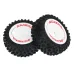 2PCS Wltoys 124008 1/12 RC Car Parts Front/Rear Tires Wheels Glued Vehicles Models Spare Accessories 2726/2727