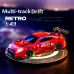 88RC RC43-A1 RTR 1/43 2.4G 4WD Drift RC Car Gyro Alloy Body Shell Desktop Full Proportional Mini Race LED Light Radio Control High-Speed Motor On-Road Racing Vehicle Model Boys Gifts Toys