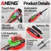 ANENG B19 Voltage Tester Pen Non Contact AC Voltage Detection 30-1000V Digital Display Multi Functional Insulated Handle Screwdriver Electrical Diagnostic Tool