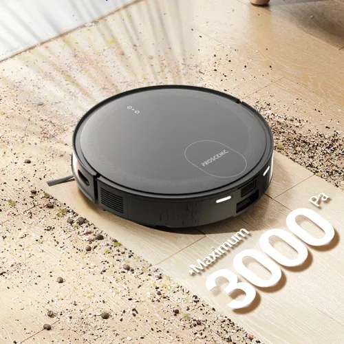 USA Direct Proscenic X1 Smart Vacuum Cleaner 3000PA Suction High Frequency Vibration Mop with Automatic Garbage Recovery Bucket Radar Navigation APP Control