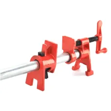 Heavy Duty 1/2" 3/4" Wood Gluing Pipe Clamp Fixture Quick Release Cast Iron Pipe Clamp for for Woodworking / Carpentry / Home Improvement / DIY Projects