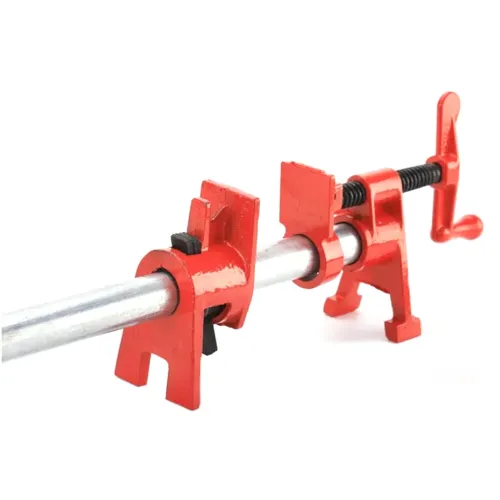 Heavy Duty 1/2" 3/4" Wood Gluing Pipe Clamp Fixture Quick Release Cast Iron Pipe Clamp for for Woodworking / Carpentry / Home Improvement / DIY Projects