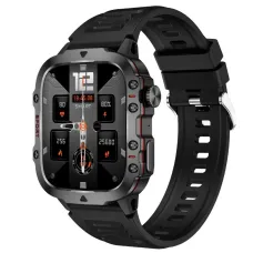 QX11 1.96inch HD Screen bluetooth Call Heart Rate Blood Pressure Blood Oxygen Monitor Sleep Monitoring Breathing Exercise Female Menstrual Cycle 100+ Sport Modes Music Playback 3ATM Waterproof Smart Watch