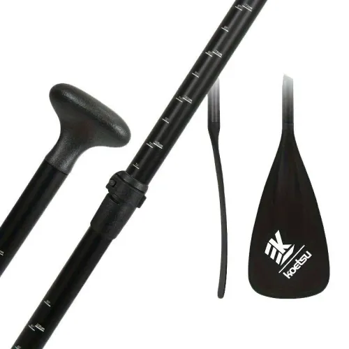 KOETS3 Sections Splicing Aluminum Alloy Nylon Paddle for Stand Up Paddle Board Surfboard, 210cm/ 82.68in Adjustable Water Paddle