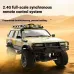 JXC C5826 RTR 1/12 2.4G 4WD RC Car for TOYOTA  Land Cruiser LC80 Rock Crawler Off-Road Climbing Truck Two Speed Full Proportional LED Light Vehicles Models Oil Filled Shocks Toys