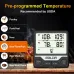 BALDR Split Dual Probe Food Thermometer Large Screen Electronic Food Thermometer Intelligent Split Digital Display Dual Probe Barbecue Fork Temperature Warning