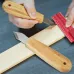 Wood Carving Knife CR-V Steel Blade 60 Angle 154mm Total Length Ergonomic Wooden Handle Woodworking Tool