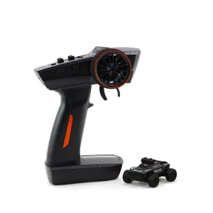 Turbo Racing C82 RTR 1/76 2.4G Mini RC Car Police Off-Road Truck LED Lights Full Proportional Vehicles Model Kids Children Toys