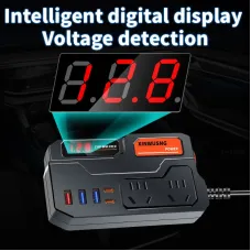Car Inverter 12V 24V To 220V Car Booster Charging Truck Household Socket Power Conversion Multi-function Vehicle Inverter Charger