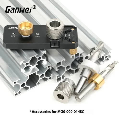 Ganwei Step Drill M6 M8 High Quality Steel Drill Bit Set 6mm 8mm 10mm 14mm Aluminum Profile Advanced Knurled Adapter Rings