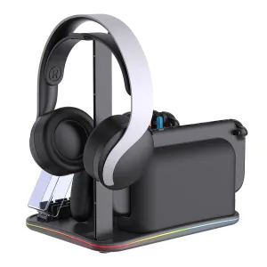 For Switch 2 12-in-1 Multi-functional Cooling and Charging Dock Switch Console Storage Dock with RGB Lighting IPEGA PG-SW2065