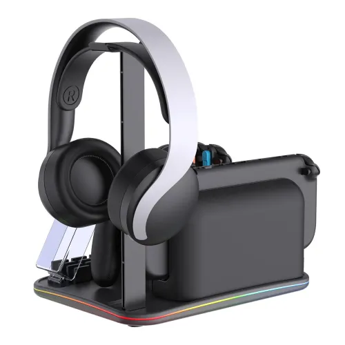 For Switch 2 12-in-1 Multi-functional Cooling and Charging Dock Switch Console Storage Dock with RGB Lighting IPEGA PG-SW2065