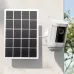 10W Solar Panel Charger Waterproof Solar Panel for Ring Camera 360 Adjustable Wall Mount for Ring Stick Up Cam/Spotlight Cam