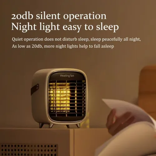 IPRee 900W PTCeramic Heater Home Electric Heating Fan, Safe Shutdown of Power Supply, Suitable for Desktop Winter Home Appliances