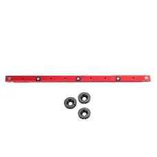 Red 300-880mm Aluminum Alloy Rail Miter Bar Slider Sliding Bar Table Saw Gauge Rod Miter Gauge for T-slot T-track Miter Track Jig Fixture Slot Router Table Woodworking Tool