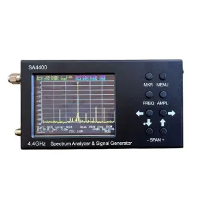 3.2-Inch Touch Screen Spectrum Analyzer 4.4G Signal Generator 45-4400 MHz Wide Frequency Range  High Accuracy 600 MHz/s Fast Sweep Speed