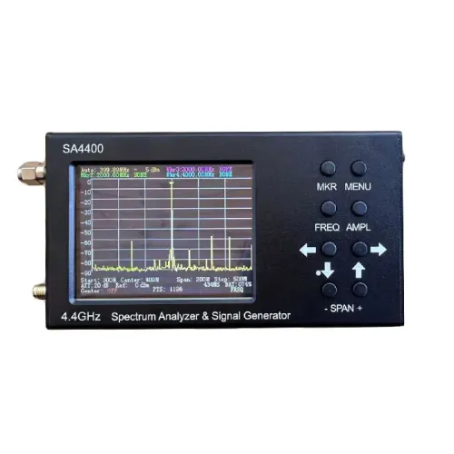 3.2-Inch Touch Screen Spectrum Analyzer 4.4G Signal Generator 45-4400 MHz Wide Frequency Range  High Accuracy 600 MHz/s Fast Sweep Speed