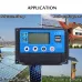 Excellway 12V 24V 10/20/30/40/50A Auto Solar Panel Solar Charge Controller Battery Charge Adapter USB LCD Display