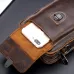 BULLCAPTAIN Men Casual Waist Bag Belt Purse Genuine Leather Multifunctional Shoulder Messbage Bag Mobile Phone Crossbody Bags Waist Pack