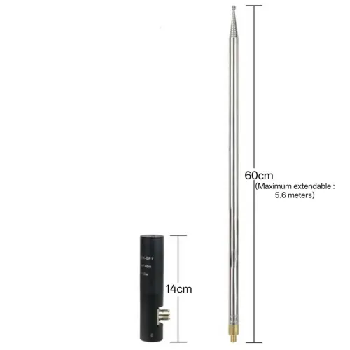 100W 20M-6M Band Shortwave Portable Antenna GP Antenna Vertical Tie Rod Antenna for HAM Radio