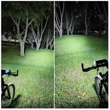 BIKIGHBike Headlight 3000Lm Super Brightness 10000mAh High Capacity Power Bank 4 Light Modes Waterproof Bicycle Front Light for Night Cycling