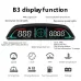 Universal Car Head-Up Display HUD Multi-Functional Display Multiple Alarm Functions Time Speed Distance Driving Fuel Consumption