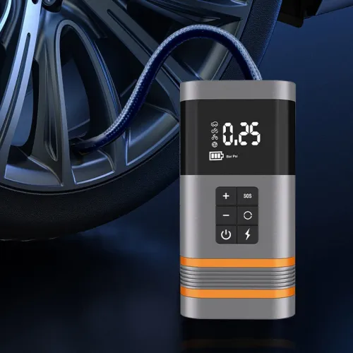 2 In 1 Portable Car Air Pump Emergency Jump Starter Power Bank Inflator with LED Light Fast Inflation Emergency Power Supply