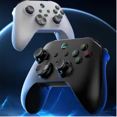 G6 Wireless bluetooth Game Controller Hall Effect Joystick and Trigger Built-in Six-axis Gyro Vibration Turbo Function Asymmetric Motor for Switch PC Android iOS