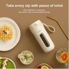 Portable Juicer Blender 350ml With 10 Blades Electric Fruit Juicer USB Charging Lemon Orange Fruit Juicing Cup Smoothie Blender Machine