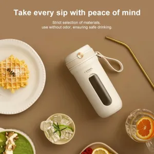 Portable Juicer Blender 350ml With 10 Blades Electric Fruit Juicer USB Charging Lemon Orange Fruit Juicing Cup Smoothie Blender Machine