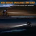 1500Lm Super Bright Bike Headlights IP67 Waterproof Various Lighting Modes Type-Fast Charge Aluminum Alloy Bicycle Front Light Flashlight