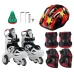 Kids Roller Skates Adjustable Double Brakes Luminous Wheels Free Skating Sneakers for Beginners