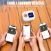 Tuya WiFi SOS Wireless Caregiver Pager Call Button System Emergency Alert Button for Seniors Patient Disabled Elderly Indoor Smart Life APP