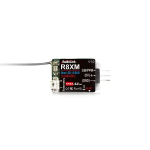 Radiolink R8XM 2.4GHz 8CH FHSS SBUS/PPM Mini Receiver Built-in Telemetry 4000M Control Distance for RC Airplane Car Boat