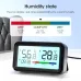 Tuya WiFi ZigBe Temperature Humidity Sensor with Screen Time Display Smart Home Indoor Hygrometer Voice Control with Alexa Google Smart Life